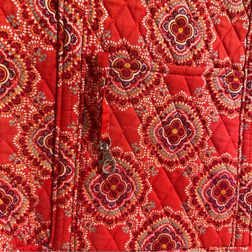 Vera Bradley Villager Toggle Closure 2 Pockets, Paprika, Large Tote Shoulder Bag - Picture 5 of 15